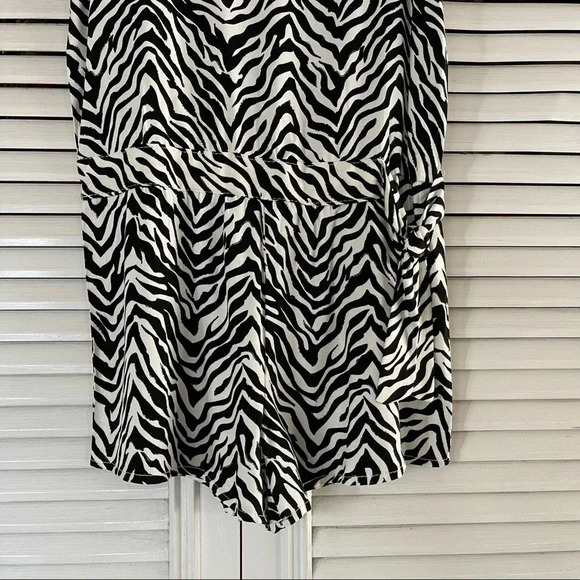 Epic Threads Zebra Romper Girls Medium Nwt Black Ivory - Picture 5 of 16
